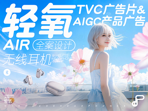《轻氧 Air》开放式无线耳机｜AI产品全案&TVC产品广告