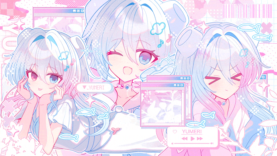 【动态壁纸】原创角色动态壁纸(梦璃Yumeri)（图ZNDA5NjU1NzQ4） - 创作习作 - 站酷设计师来只奶茶原创素材 - 站酷ZCOOL