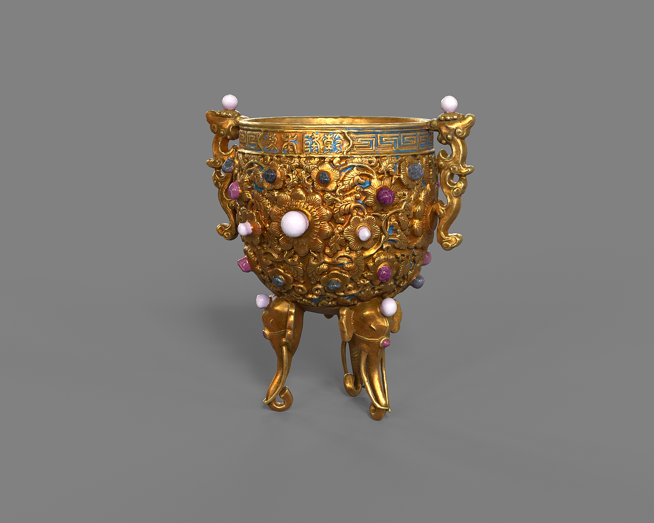 金瓯永固杯三维复刻（图ZNDA5NjYxMjky） - 其他工业/产品 - 站酷设计师前子原创素材 - 站酷ZCOOL