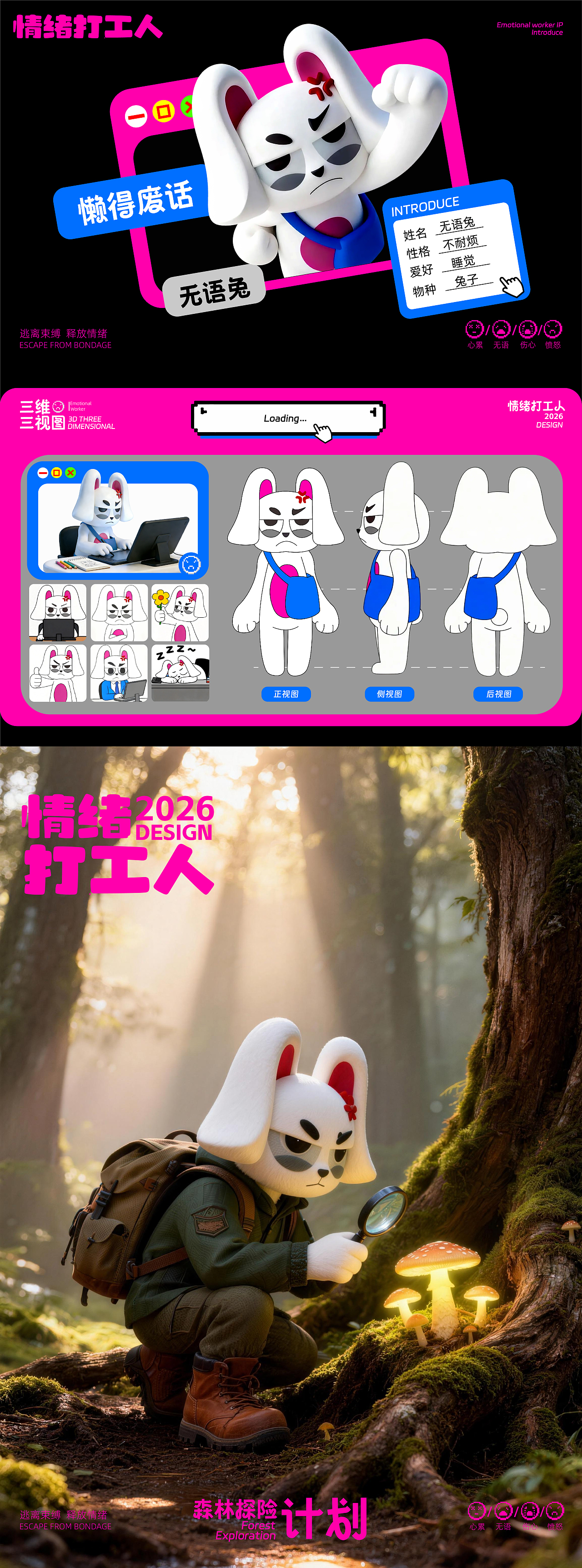 情绪打工人-趣味潮流-IP形象设计-向量设计(图ZNDA5NjY5NTc2) - IP形象 - 站酷设计师武汉向量设计原创素材 - 站酷ZCOOL