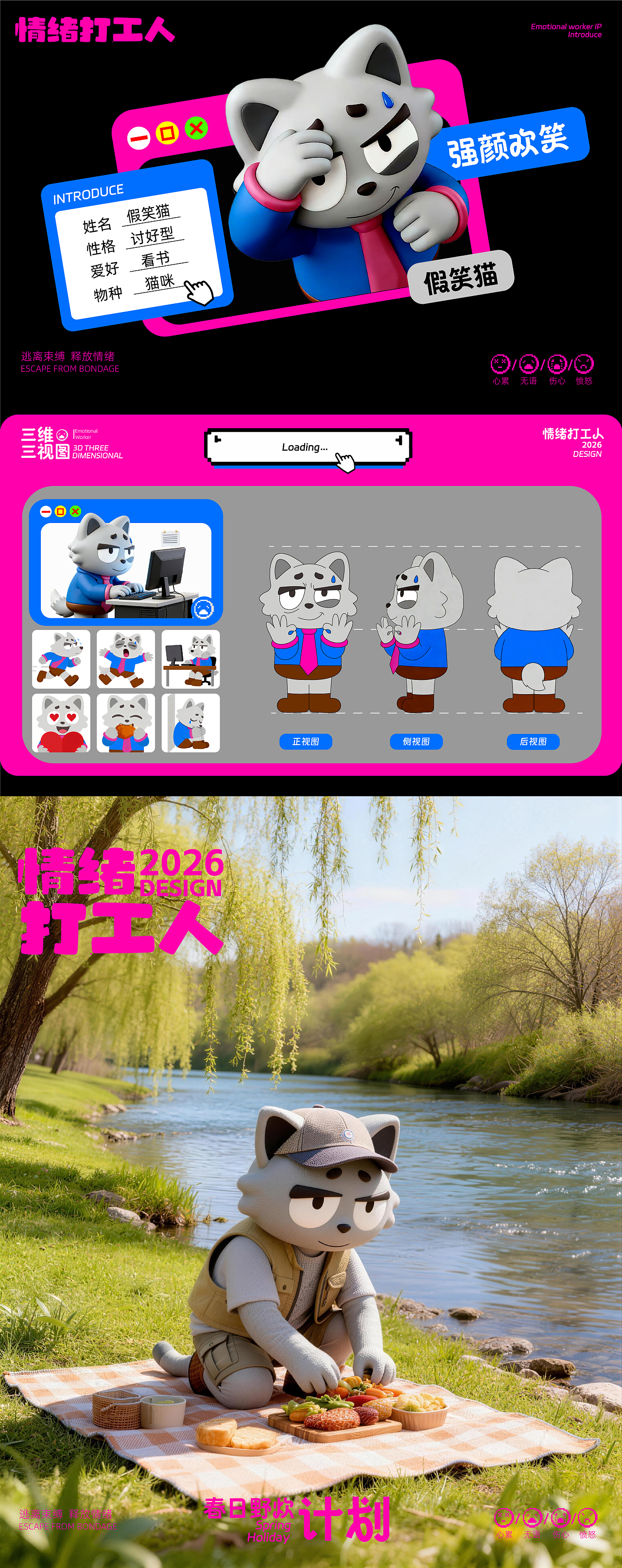 情绪打工人-趣味潮流-IP形象设计-向量设计(图ZNDA5NjY5NzEy) - IP形象 - 站酷设计师武汉向量设计原创素材 - 站酷ZCOOL