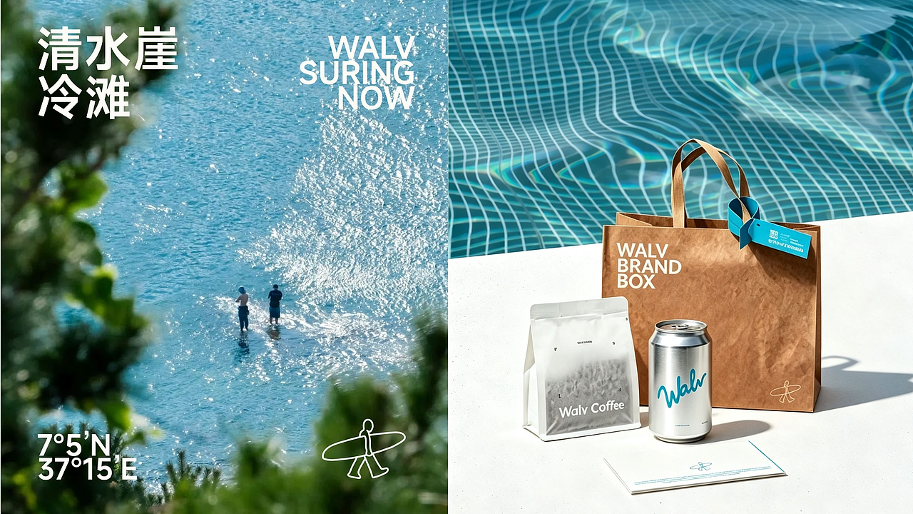 WALV | 冲浪生活品牌设计(图ZNDA5NjcwMzM2) - 品牌 - 站酷设计师Crazy黄原创素材 - 站酷ZCOOL