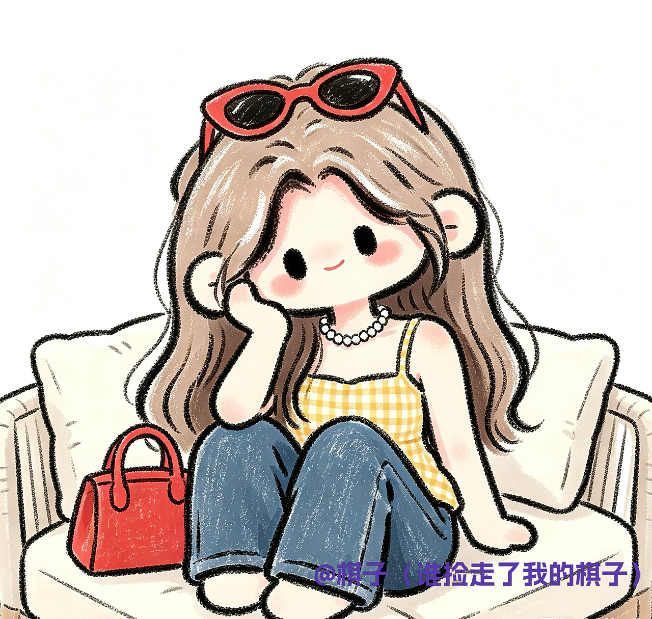 属于女孩的夏日图鉴（图ZNDA5Njg5NTU2） - 艺术插画 - 站酷设计师谁捡走了我的棋子原创素材 - 站酷ZCOOL
