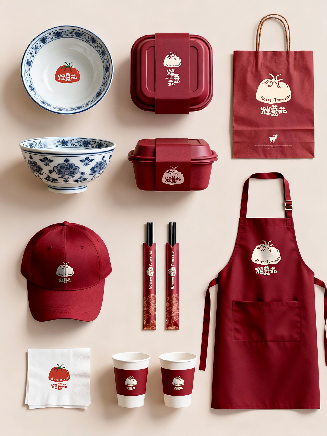 烂番茄(Rotten Tomatoes)餐饮品牌视觉设计(图ZNDA5NzA4MzI4) - 品牌 - 站酷设计师菩示熊品牌设计原创素材 - 站酷ZCOOL