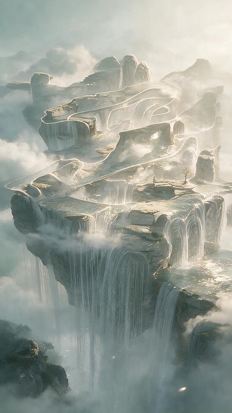 知予华裳｜沧澜秘境·概念插画：古台听潮（图ZNDA5NzI1Mjg4） - 商业插画 - 站酷设计师FLY视觉工作室原创素材 - 站酷ZCOOL