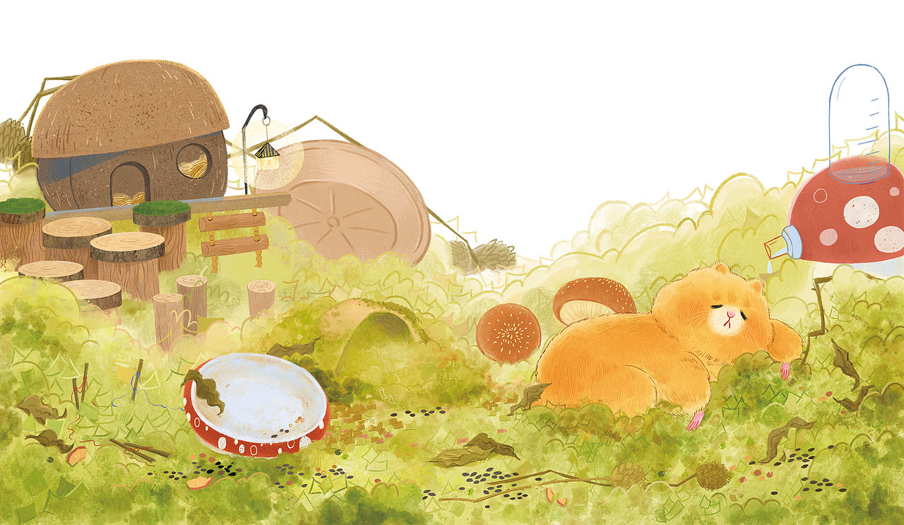 我的仓鼠朋友（图ZNDA5NzM4NDAw） - 儿童插画 - 站酷设计师月七初0原创素材 - 站酷ZCOOL