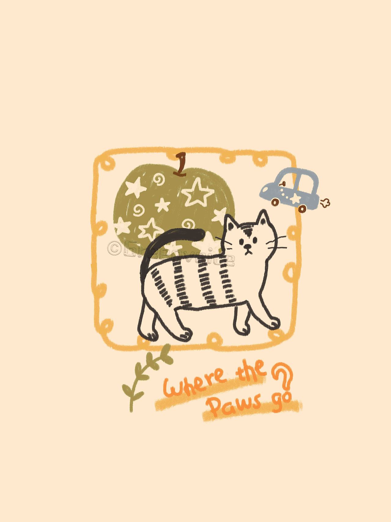 苹苹无奇小猫咪（图ZNDA5NzUwNTky） - 商业插画 - 站酷设计师绿瓷叮叮原创素材 - 站酷ZCOOL