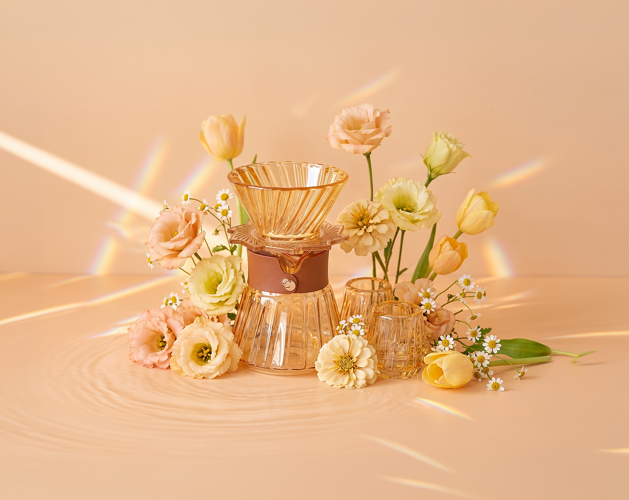 AIGC 视觉实验丨 一花入杯,一光成璃(图ZNDA5NzU0ODIw) - AI作品 - 站酷设计师孙啊尧原创素材 - 站酷ZCOOL
