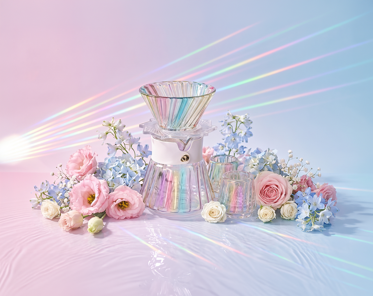 AIGC 视觉实验丨 一花入杯,一光成璃(图ZNDA5NzU0ODQw) - AI作品 - 站酷设计师孙啊尧原创素材 - 站酷ZCOOL