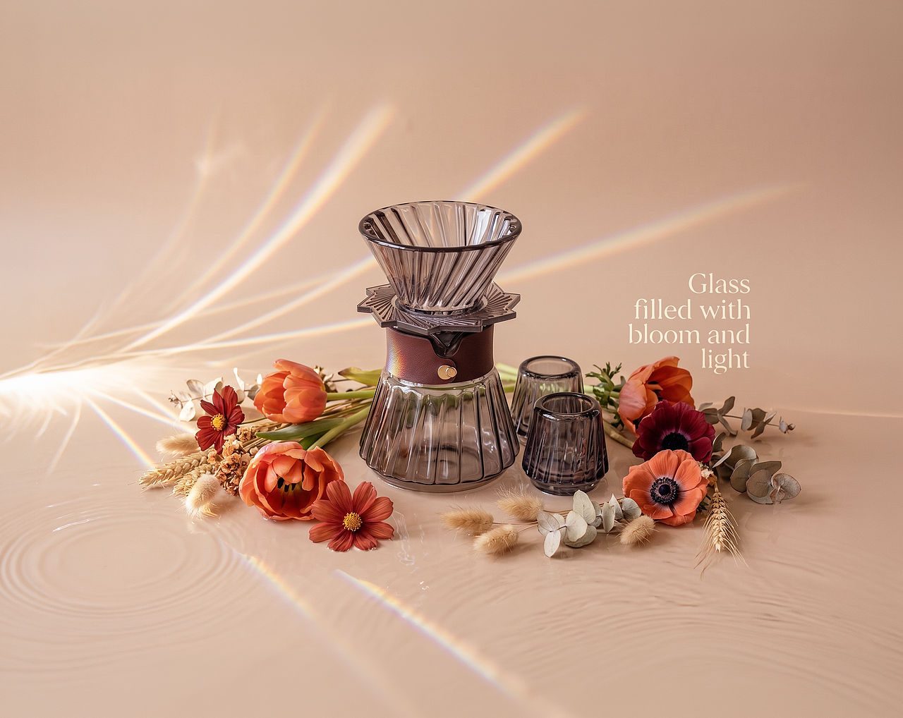 AIGC 视觉实验丨 一花入杯,一光成璃(图ZNDA5NzU0OTA4) - AI作品 - 站酷设计师孙啊尧原创素材 - 站酷ZCOOL