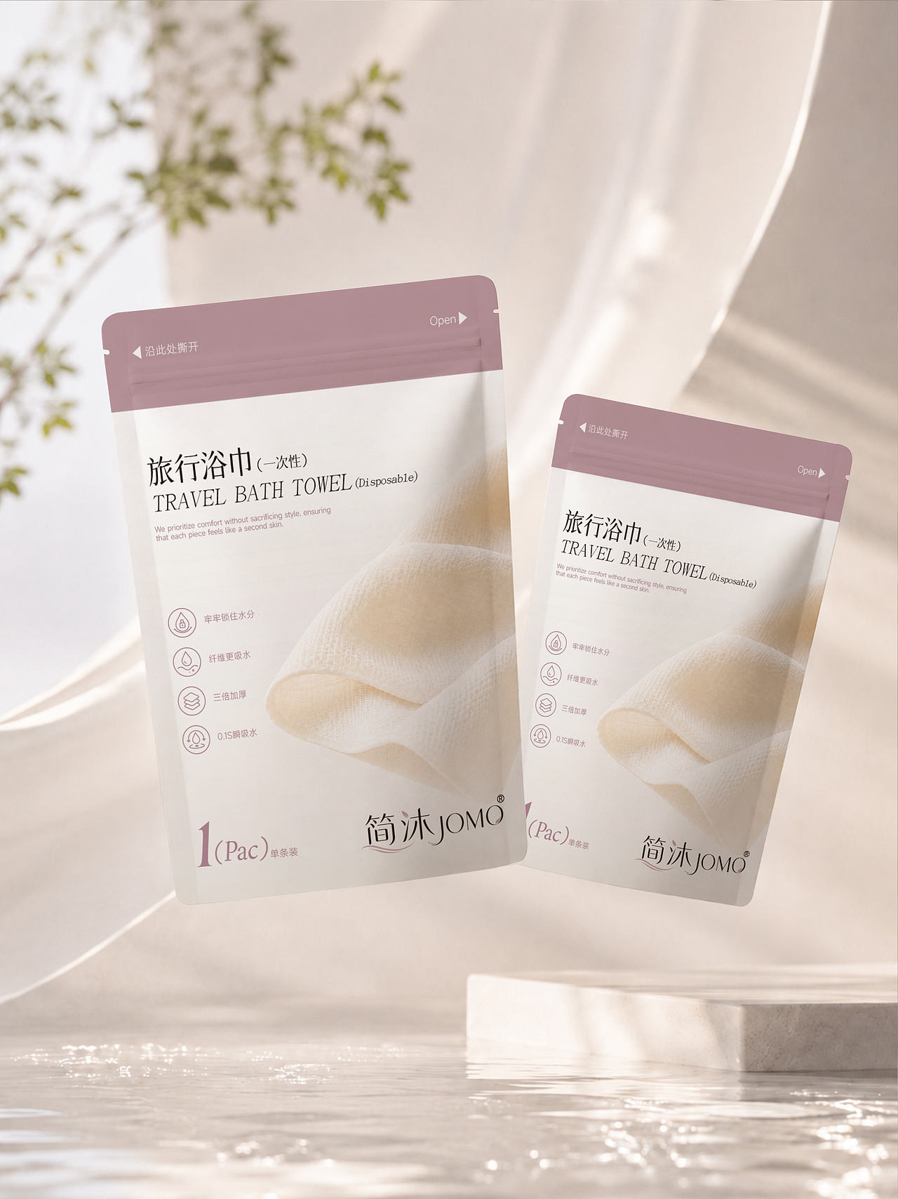 原创包装设计｜一次性浴巾包装设计（图ZNDA5NzU4MTI0） - 包装 - 站酷设计师侯小侯包装设计原创素材 - 站酷ZCOOL