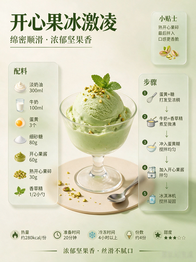 现代杂志风食谱信息图