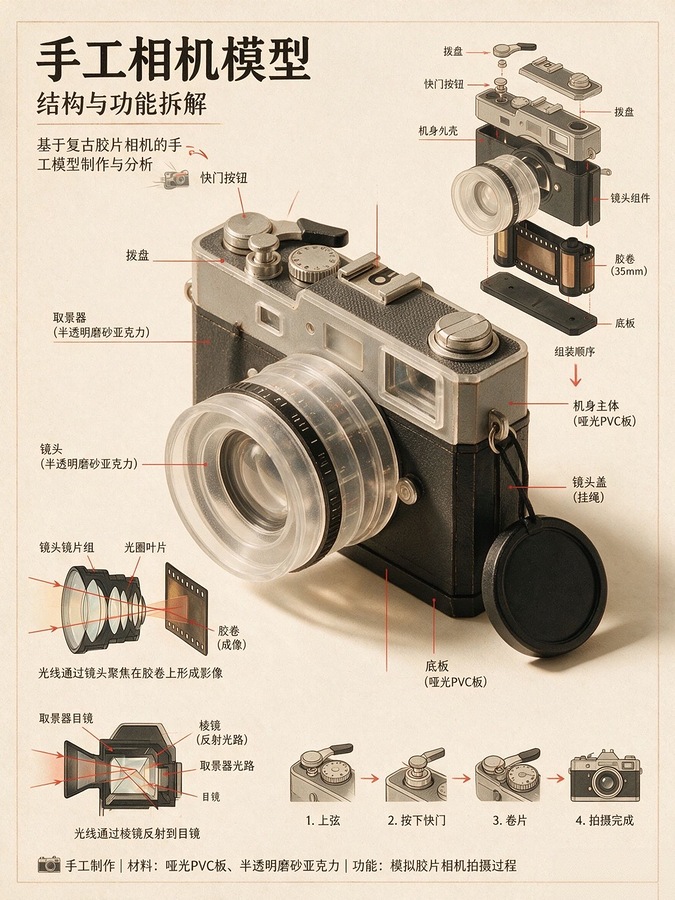 轴测手工模型