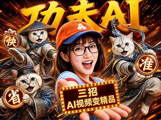 【功夫AI】AI创作从70分优化到趋近100分破解秘籍