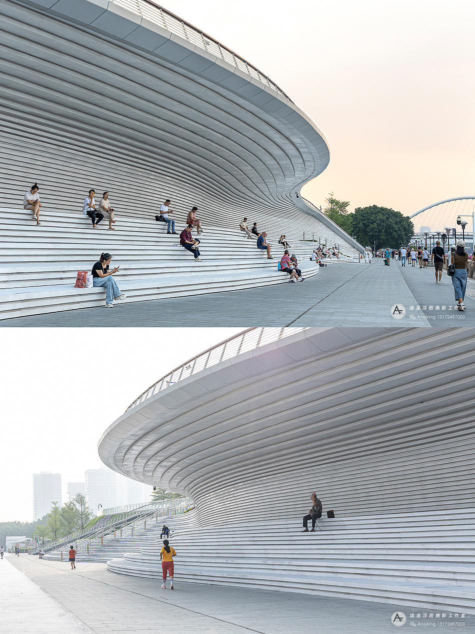 「建筑摄影」广州塔滨水大台阶（图ZNDA5Nzg3MTIw） - 环境/建筑摄影 - 站酷设计师诺金浮图原创素材 - 站酷ZCOOL