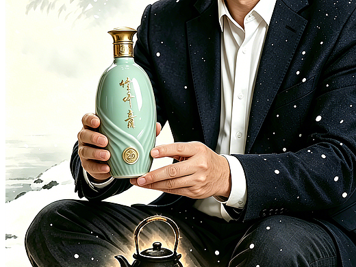 竹叶青酒AIGC广告设计