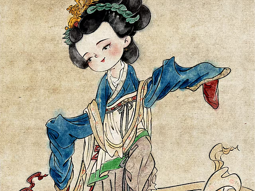 水墨仕女