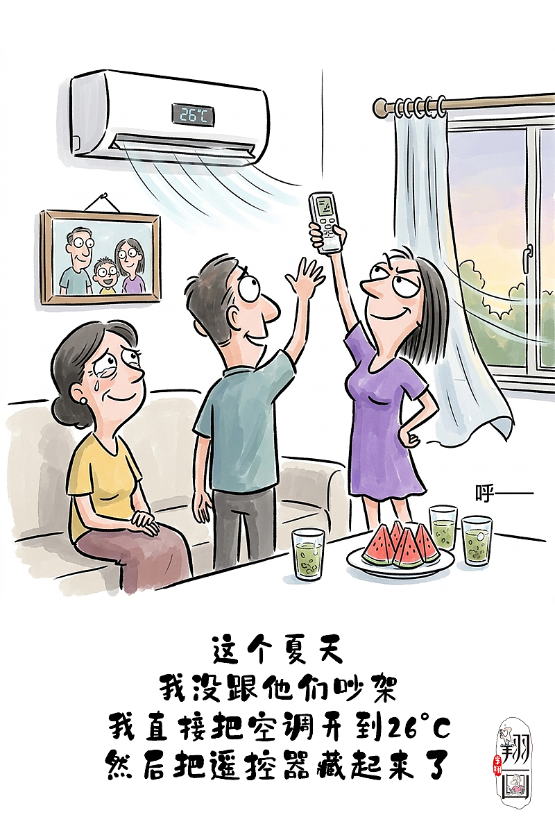 40°C不开空调,求求爸妈了,别把命省没了(图ZNDA5Nzk2MTcy) - 中/长篇漫画 - 站酷设计师huashuoshi原创素材 - 站酷ZCOOL