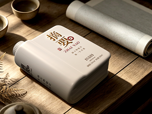 “由静至新，开卷见天地”摘要酒包装升级设计