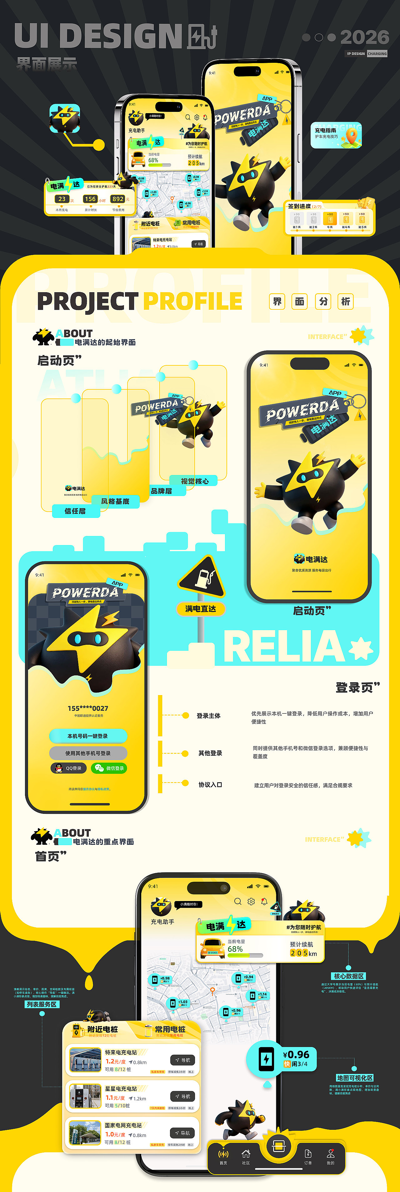 电满达POWERDA-充电APP-UI/UX设计-向量设计(图ZNDA5ODA2MTA4) - APP界面 - 站酷设计师武汉向量设计原创素材 - 站酷ZCOOL