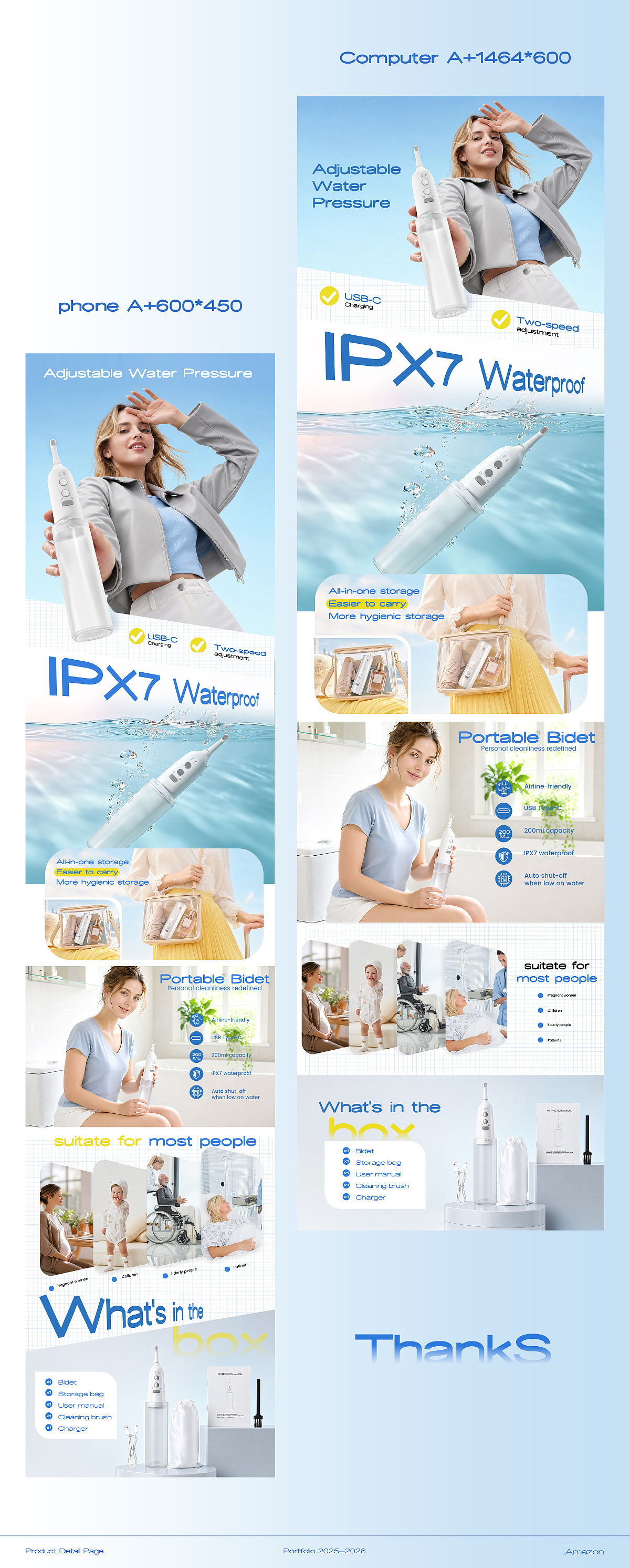 AMAZON单品视觉全案 | 便携式洁身器 | 跨境电商设计（图ZNDA5ODMzMjQ0） - 文案/策划 - 站酷设计师啊哈哈设计原创素材 - 站酷ZCOOL