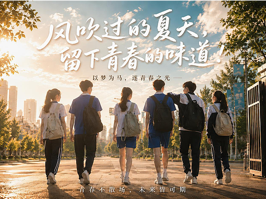 《风吹盛夏,青春同行》