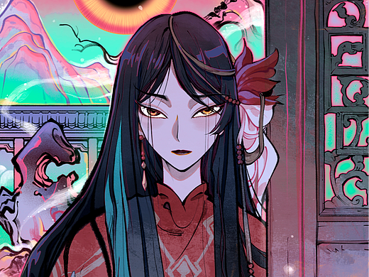 一张被退稿的女鬼图