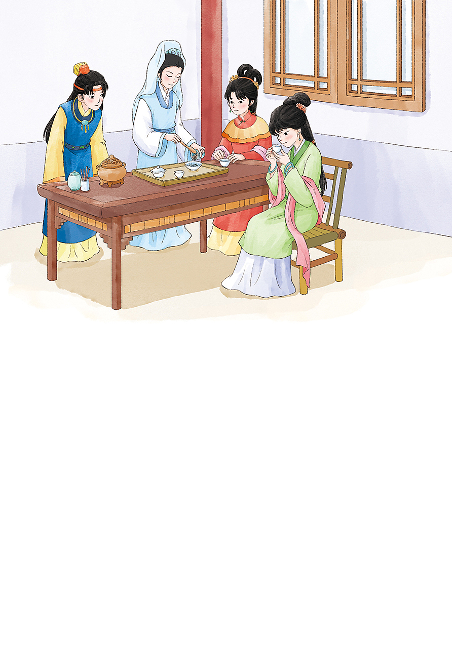 红楼梦插图内页（图ZNDA5ODQ5MjY0） - 儿童插画 - 站酷设计师金梧瞳原创素材 - 站酷ZCOOL