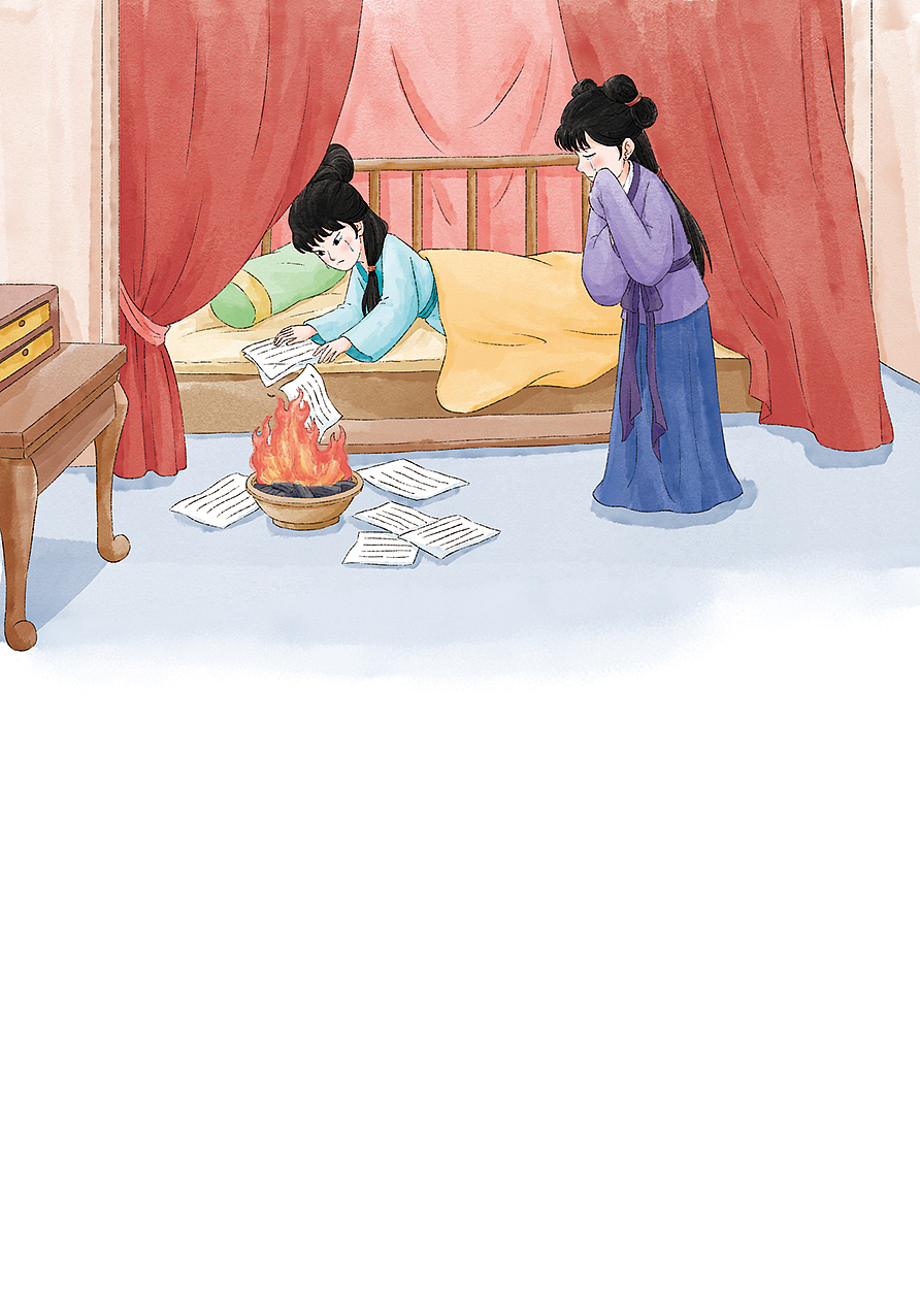 红楼梦插图内页（图ZNDA5ODQ5Mjcy） - 儿童插画 - 站酷设计师金梧瞳原创素材 - 站酷ZCOOL