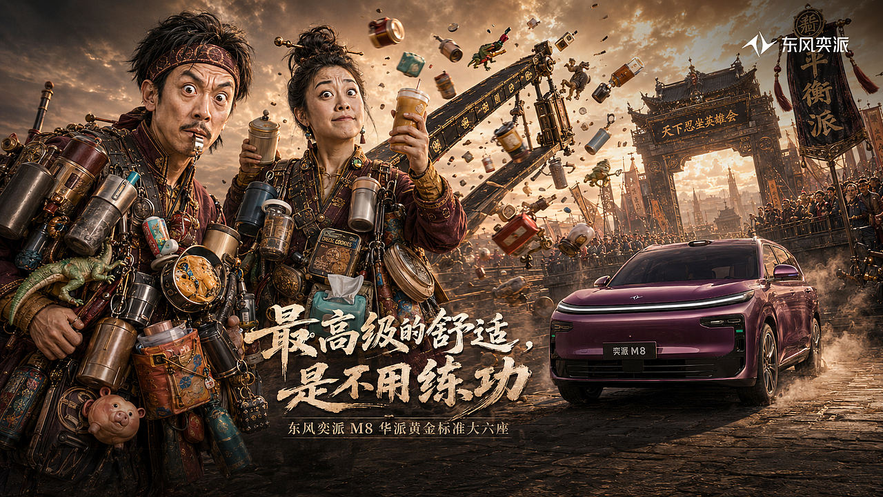 东风奕派 M8《天下忍坐英雄会》（图ZNDA5ODY0MTA0） - AI作品 - 站酷设计师fendiczhu原创素材 - 站酷ZCOOL