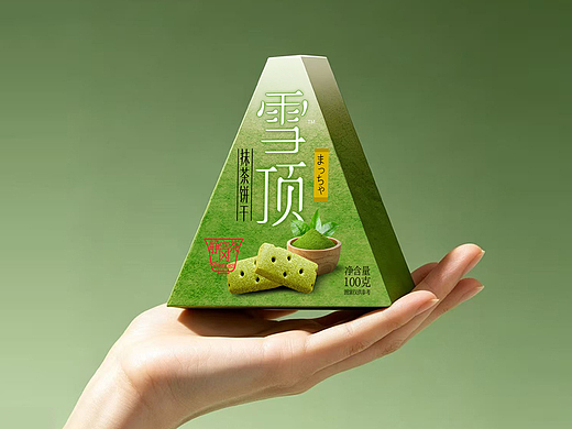雪顶/抹茶饼干包装设计