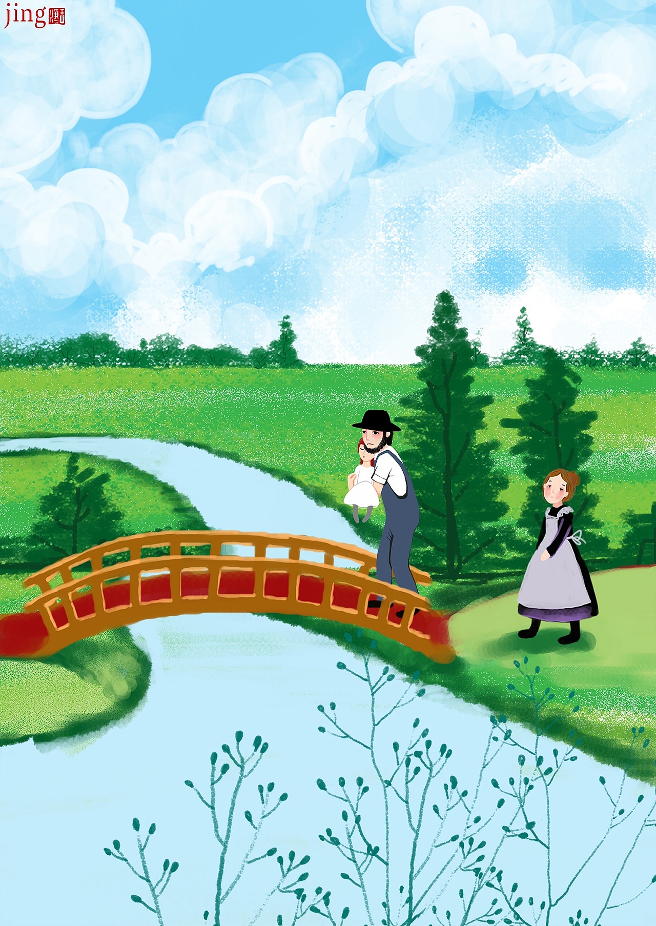 85幅儿童插画 安妮系列（图ZNDA5ODU0NjU2） - 儿童插画 - 站酷设计师画儿晴天原创素材 - 站酷ZCOOL