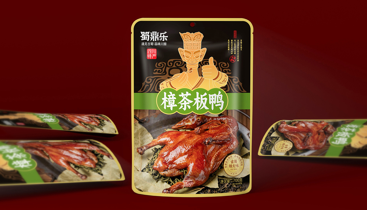 古蜀烟火味-腊肉香肠-板鸭椒麻鸡丨蜀鼎乐腌腊品牌全案（图ZNDA5ODU0ODg4） - 包装 - 站酷设计师火麒麟品牌包装原创素材 - 站酷ZCOOL