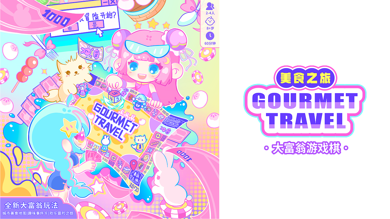 大富翁桌游:美食之旅GOURMET TRAVEL(图ZNDA5ODkwMzQ0) - 概念设定 - 站酷设计师甜口豆腐脑原创素材 - 站酷ZCOOL