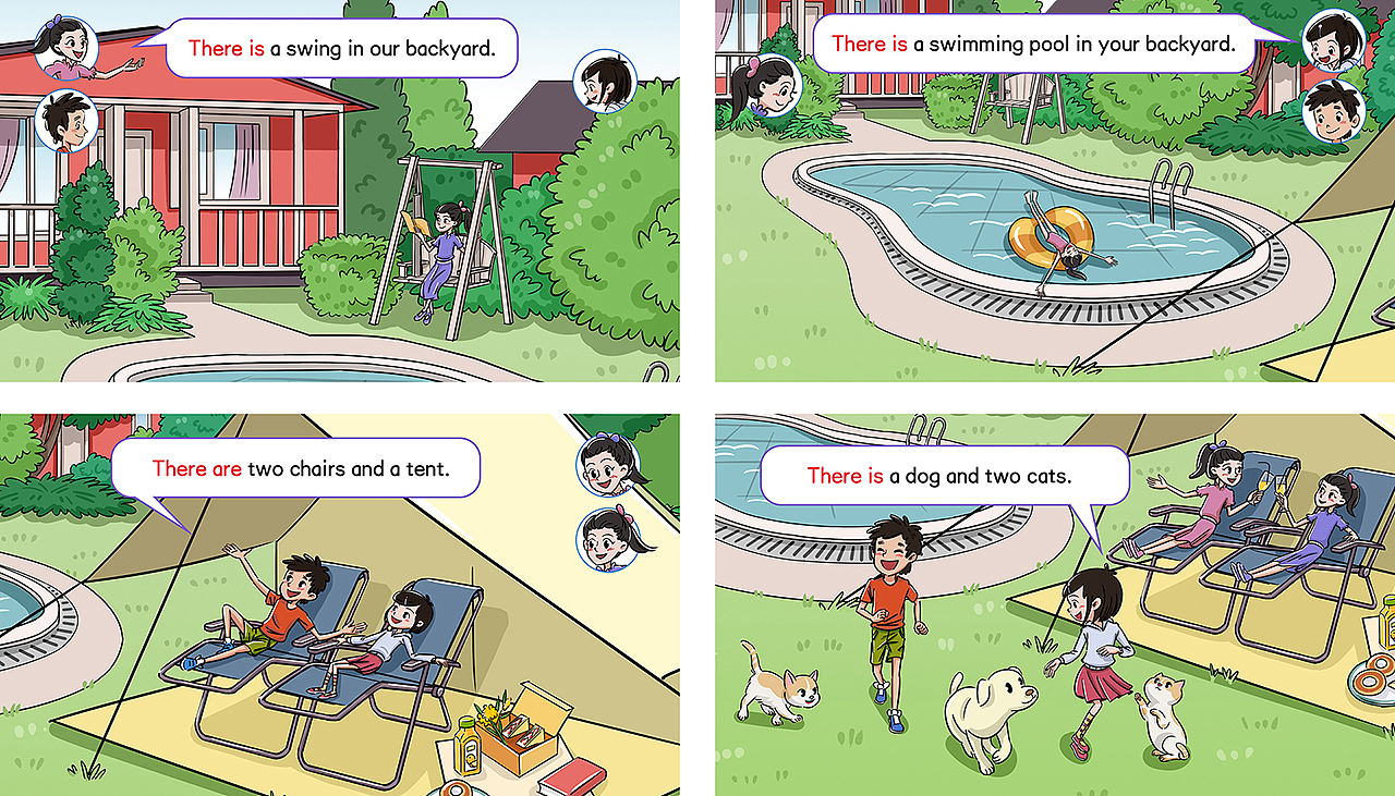 英语语法点读漫画|学习机配套课程插画(已上线商用)(图ZNDA5ODkyNzQ0) - 短篇/格漫 - 站酷设计师番蛋FUNEGG原创素材 - 站酷ZCOOL