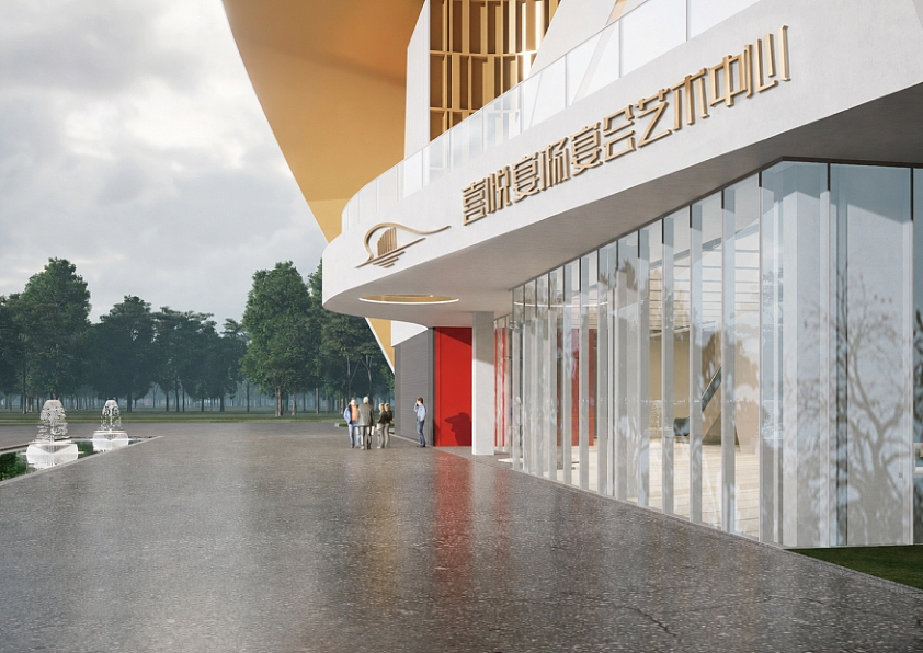 【橘鹿品牌】喜悦宴杨宴会艺术中心效果图设计（图ZNDA5ODk4Nzgw） - 商业空间设计 - 站酷设计师橘鹿品牌全案设计原创素材 - 站酷ZCOOL