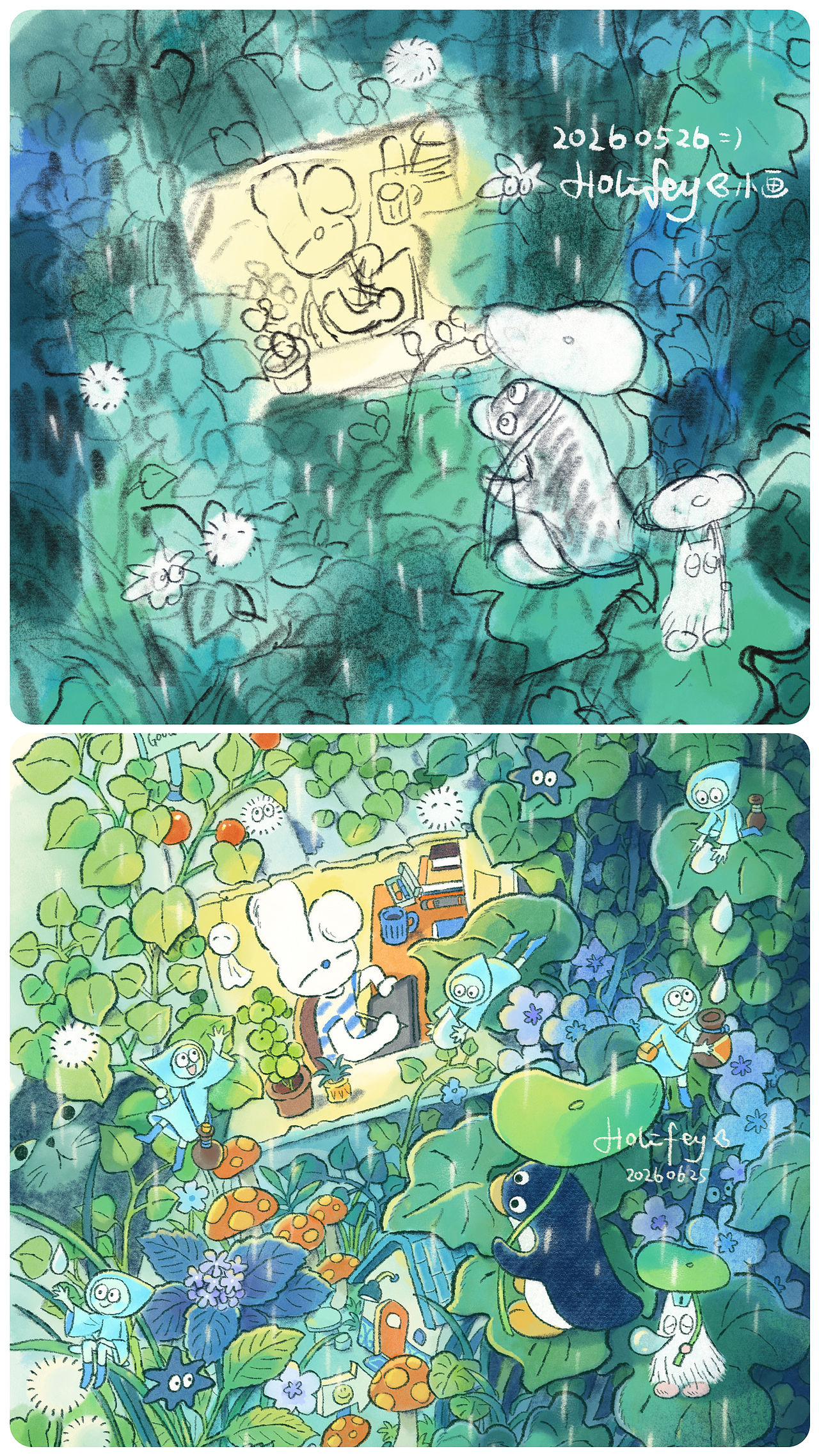 创作真不容易啊（图ZNDA5OTA2MTc2） - 艺术插画 - 站酷设计师Holifey原创素材 - 站酷ZCOOL