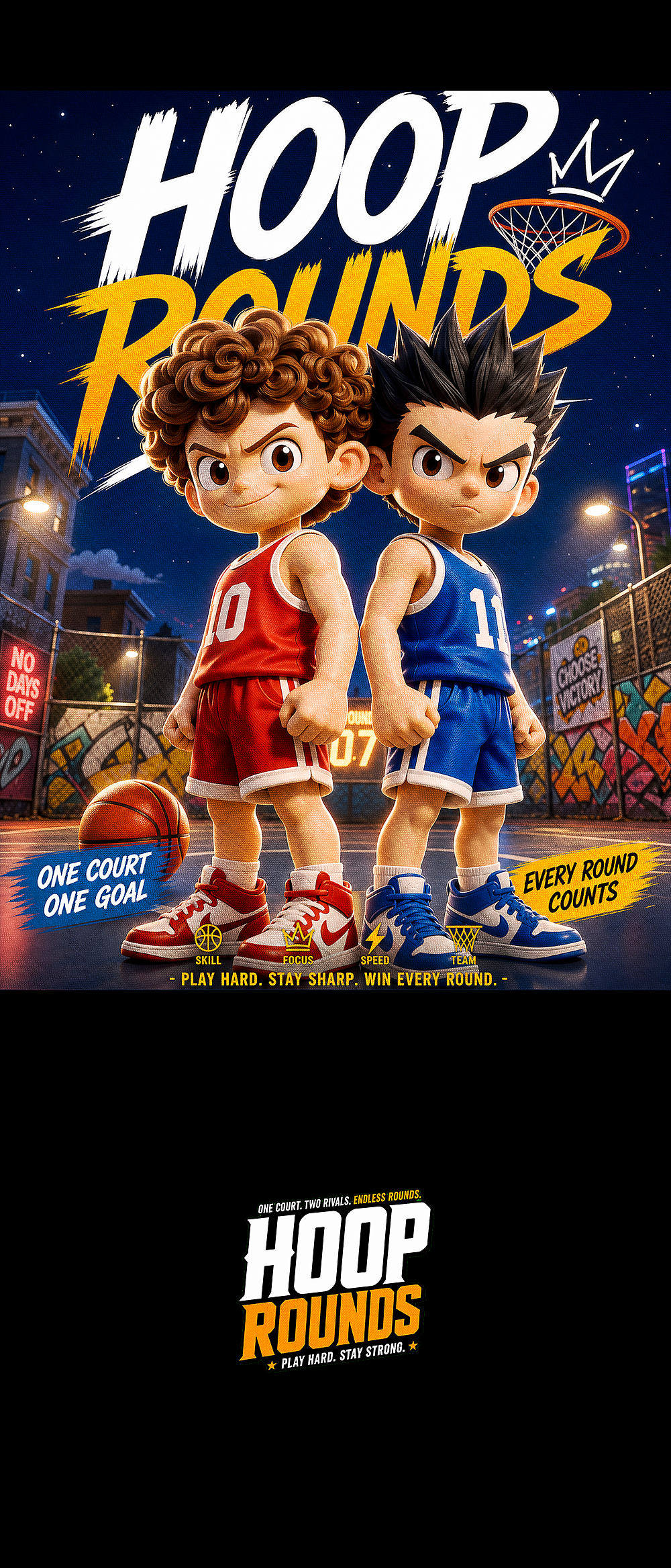 【HOOP ROUND】皮克斯风格动画（图ZNDA5OTA3MDQ4） - AI作品 - 站酷设计师JIOJIO焦焦原创素材 - 站酷ZCOOL