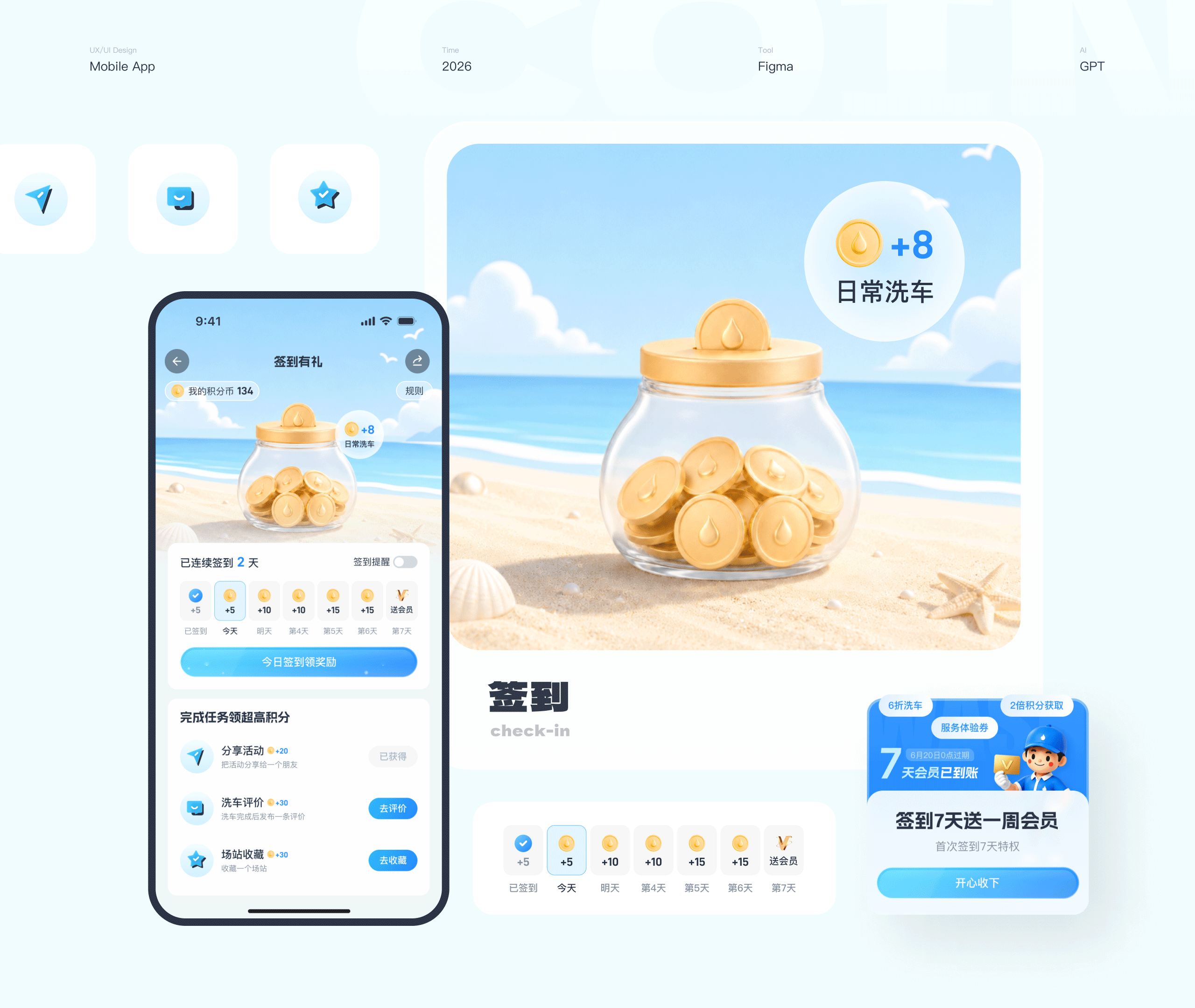 驿洗车丨体验设计改版（图ZNDA5OTEzNDU2） - APP界面 - 站酷设计师leort原创素材 - 站酷ZCOOL