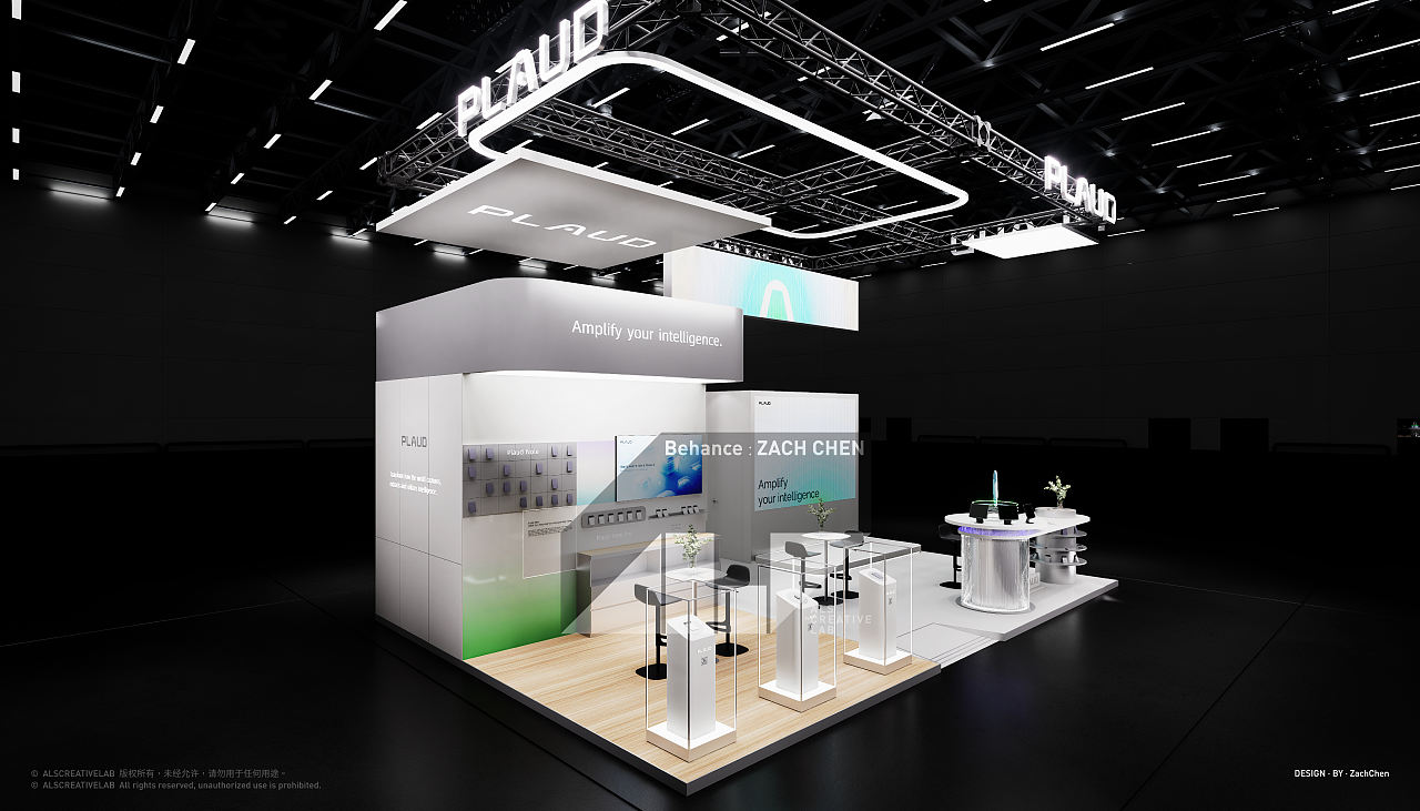 Plaud 54㎡ CES 2026（图ZNDA5OTE1MjU2） - 展陈设计 - 站酷设计师ALSCREATIVELAB原创素材 - 站酷ZCOOL