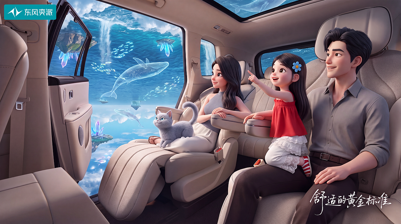 东风奕派M8《奕起出发，奔赴童话秘境》AIGC创意平面（图ZNDA5OTIwMjky） - AI作品 - 站酷设计师夏羚雅原创素材 - 站酷ZCOOL
