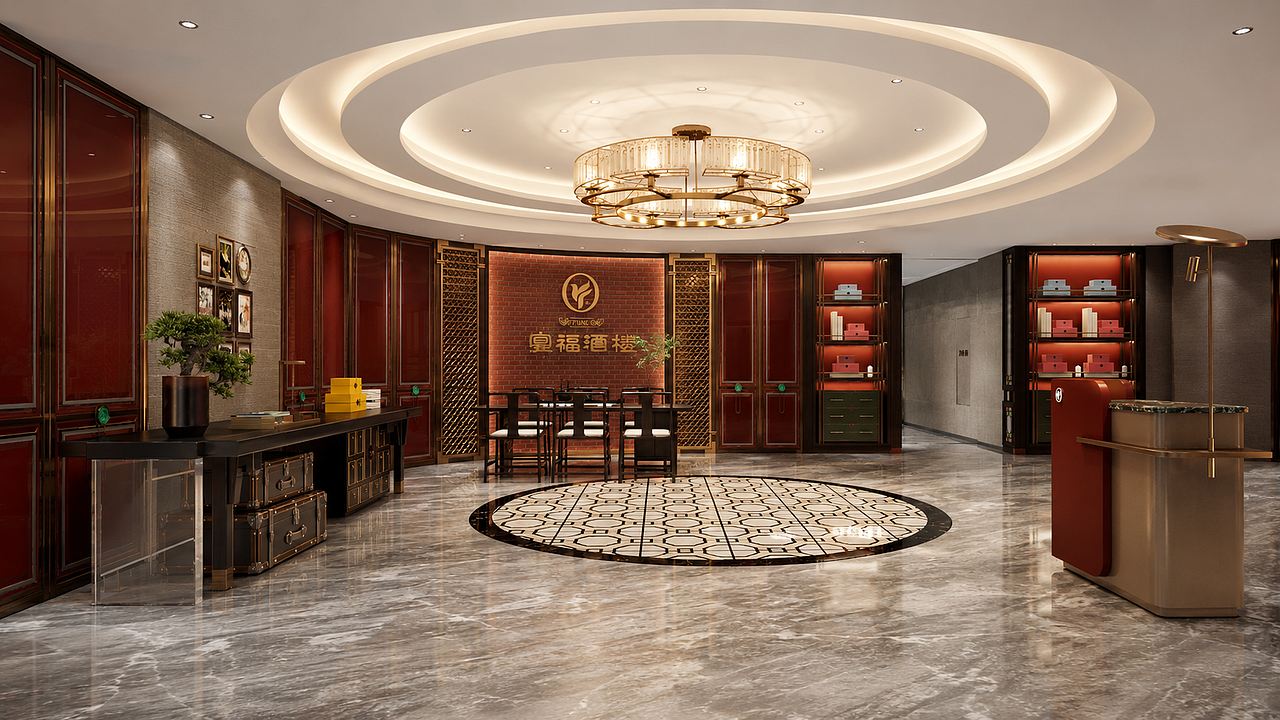 餐饮酒楼空间表现|宴会厅与包厢效果图(图ZNDA5OTM2NjA4) - 酒店餐饮设计 - 站酷设计师LiuoYn原创素材 - 站酷ZCOOL