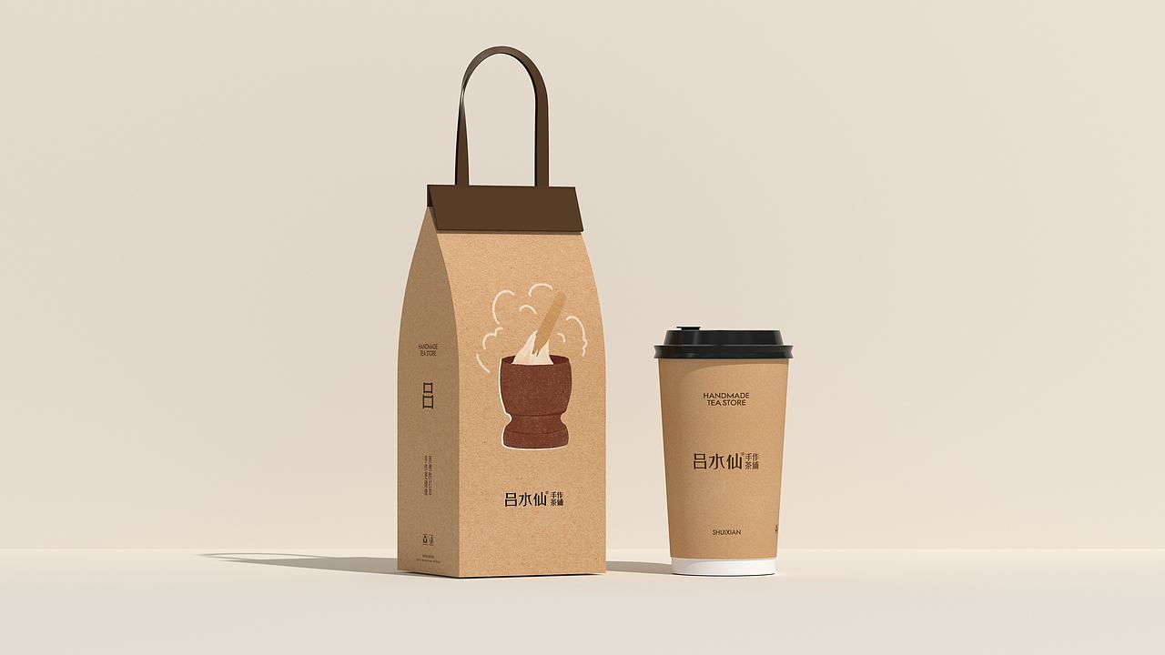 吕水仙手作茶铺-品牌全案设计（图ZNDA5OTM5NDcy） - 品牌 - 站酷设计师言合品牌设计原创素材 - 站酷ZCOOL