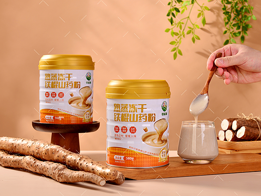 冻干铁棍山药粉保健品拍摄|电商美食摄影|×郑州密斯杨