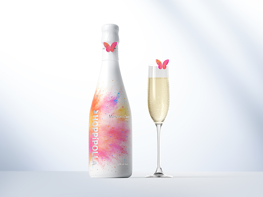 互动礼盒设计|以蝴蝶隐喻未泯童真的起泡酒