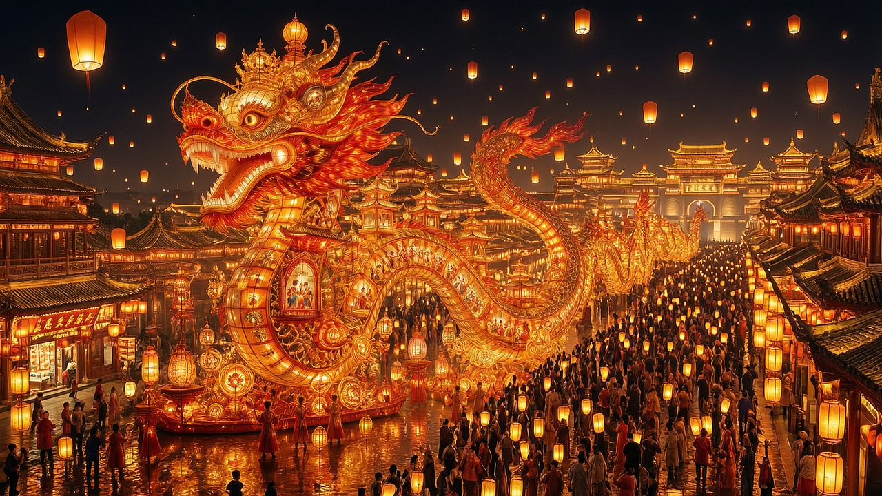 百戏灯城龙（图ZNDA5OTY0ODky） - 宣传物料 - 站酷设计师xixihaha13原创素材 - 站酷ZCOOL