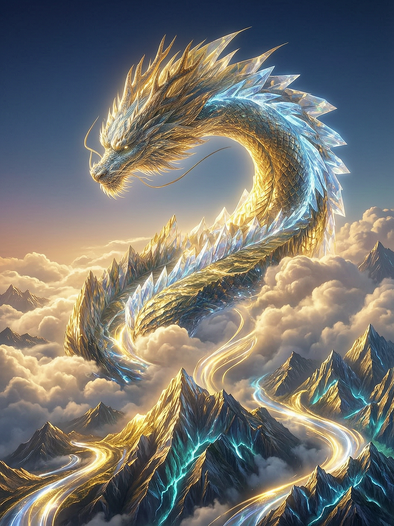山河折光龙（图ZNDA5OTY1MDI4） - 宣传物料 - 站酷设计师xixihaha13原创素材 - 站酷ZCOOL