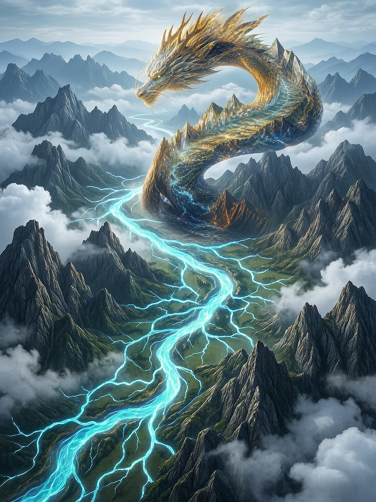 山河折光龙（图ZNDA5OTY1MDMy） - 宣传物料 - 站酷设计师xixihaha13原创素材 - 站酷ZCOOL