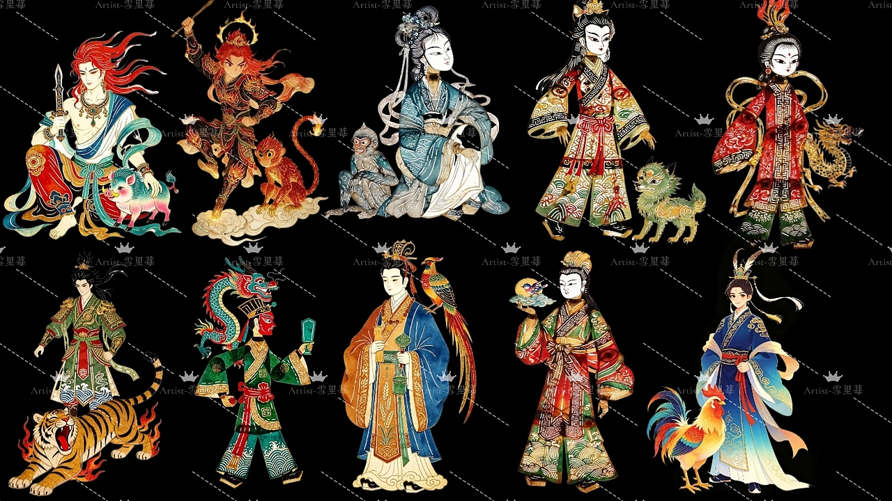 28星宿主题东方神话视角艺术个人作品集（图ZNDA5OTc1MDky） - AI作品 - 站酷设计师雪里莓工作室原创素材 - 站酷ZCOOL