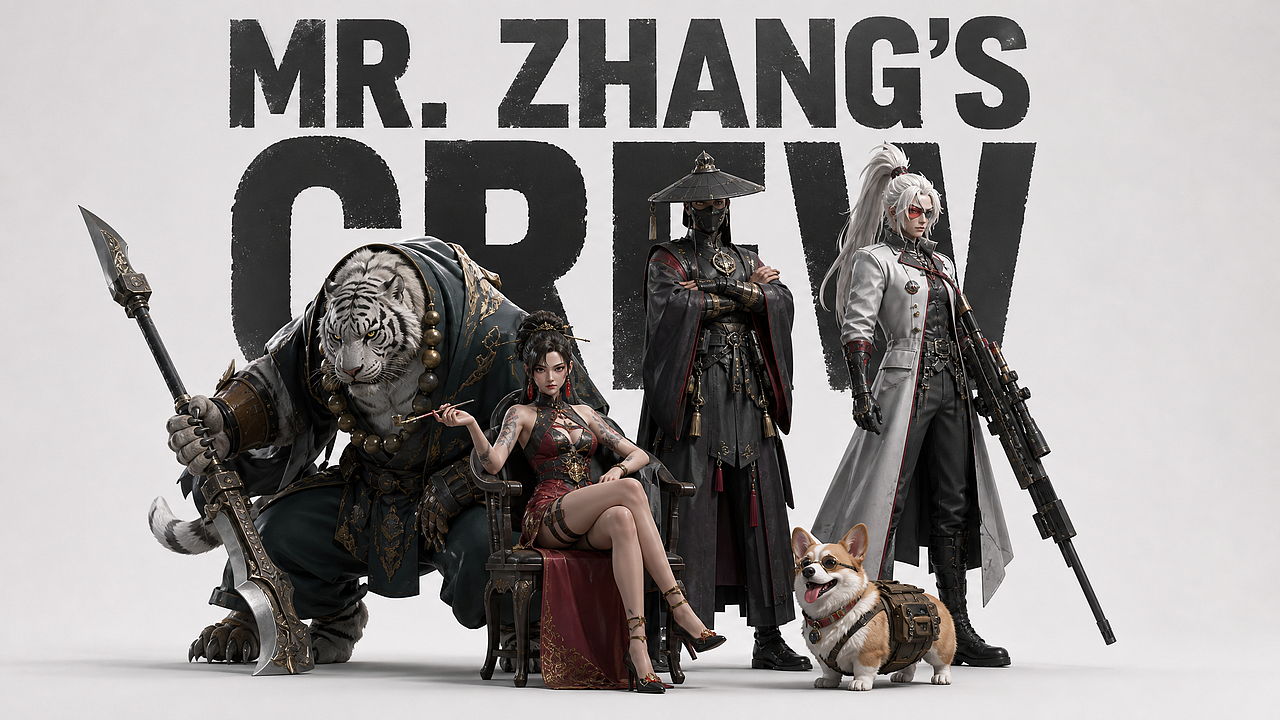 张先生猎人小队集结（图ZNDA5OTgzMjk2） - AI作品 - 站酷设计师张先生设计工作室原创素材 - 站酷ZCOOL